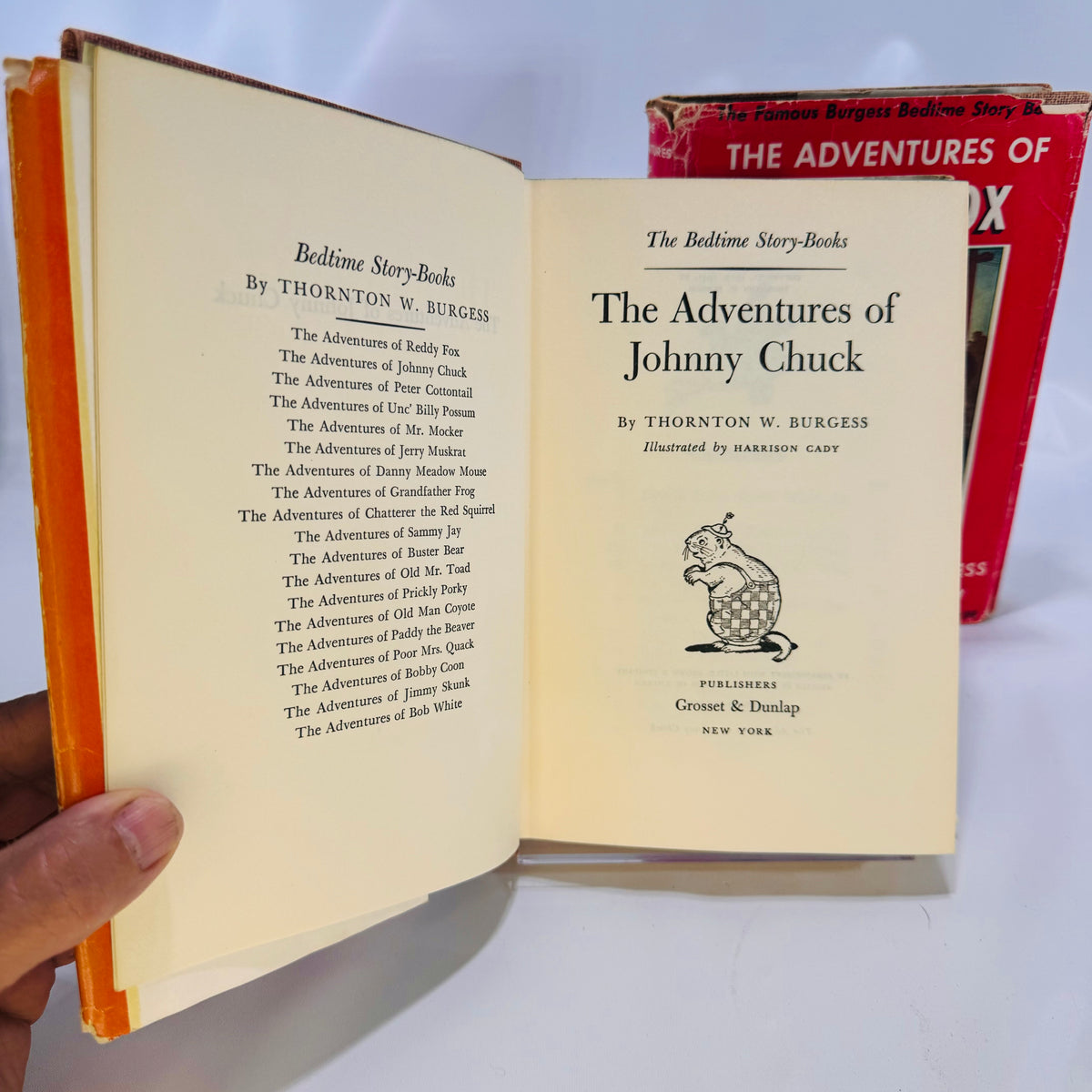 Title page of The Adventures of Johnny Chuck by Thornton W. Burgess