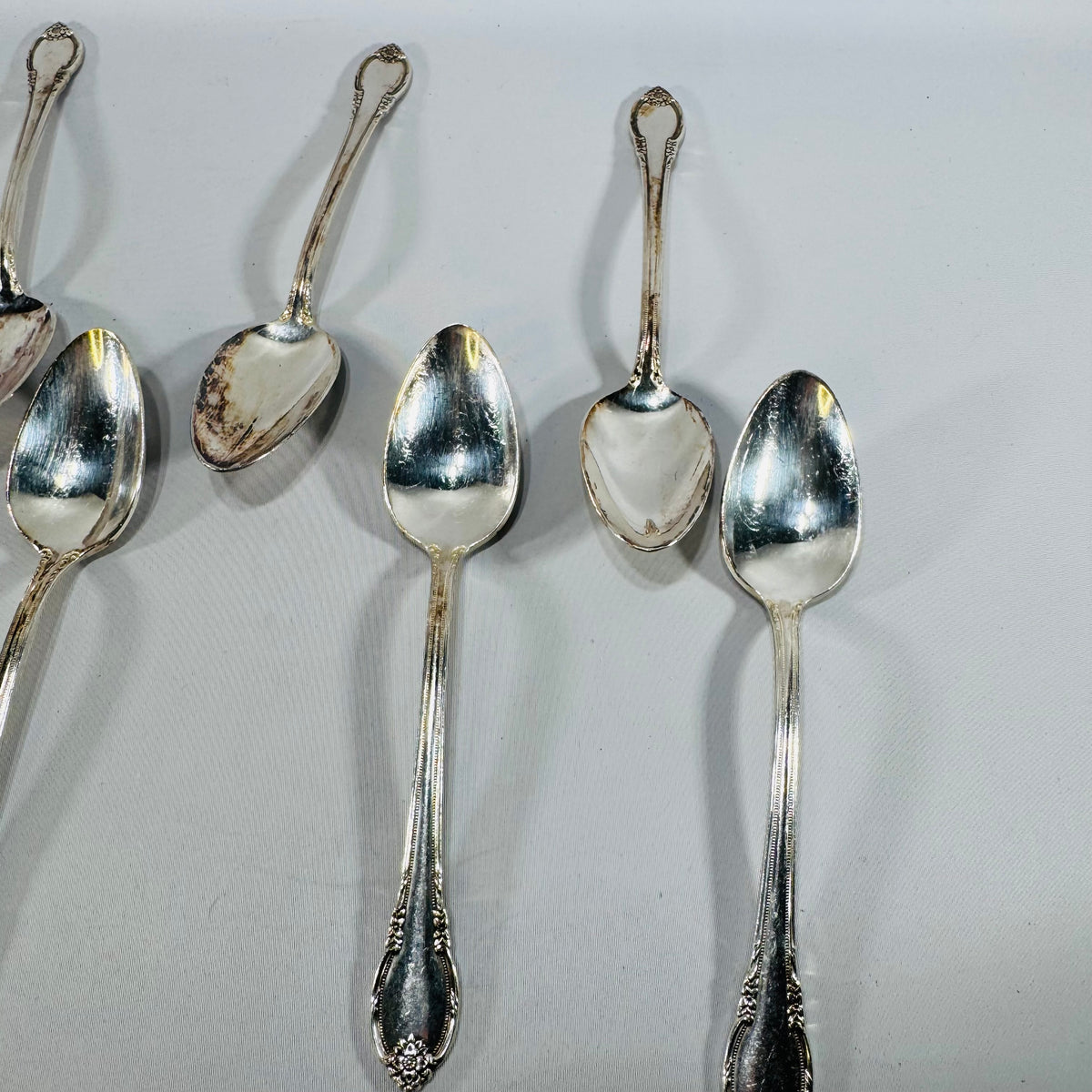 Set of 7 Vintage 1847 Rogers Bros Remembrance Teaspoons – Silverplate, 1948