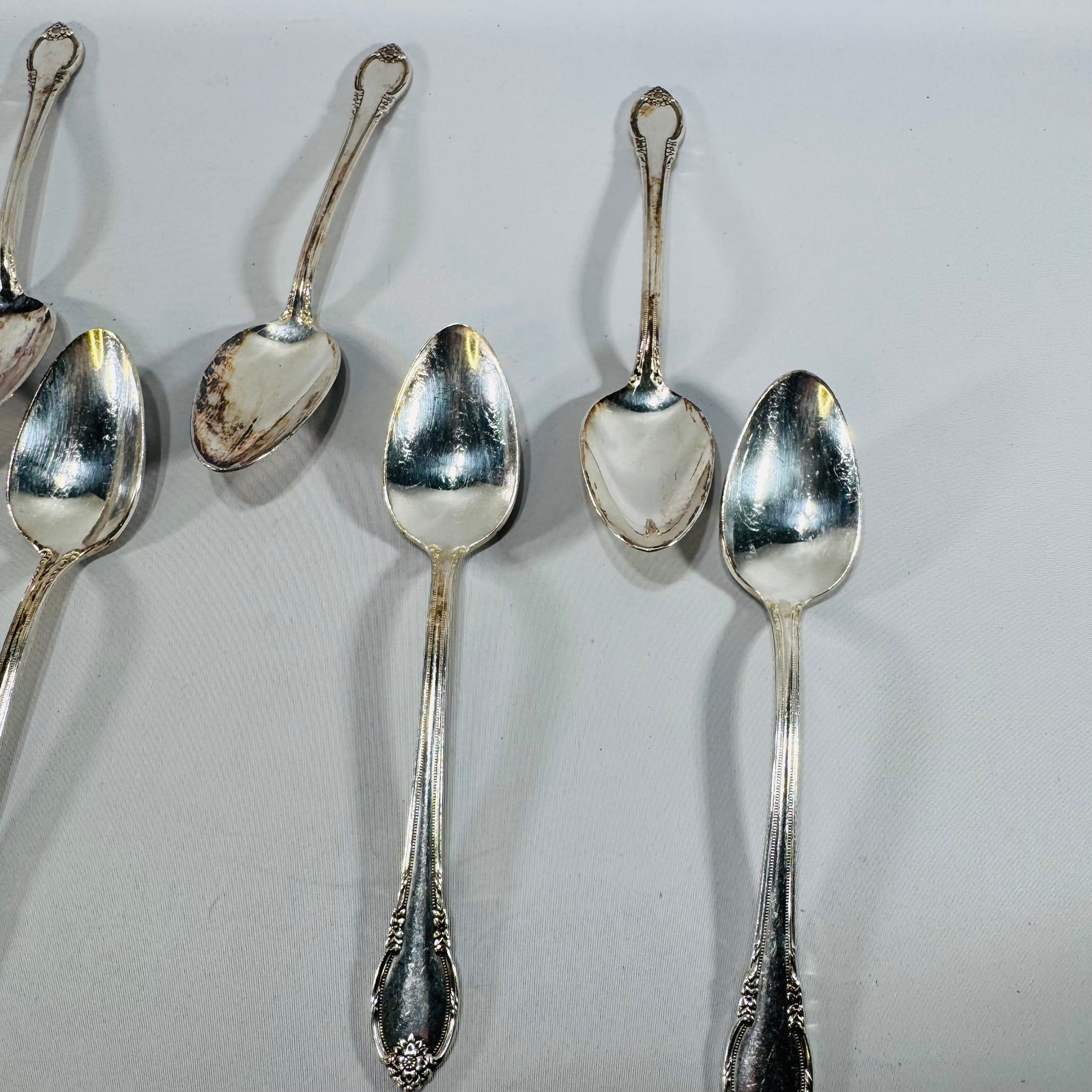 Set of 7 Vintage 1847 Rogers Bros Remembrance Teaspoons – Silverplate, 1948