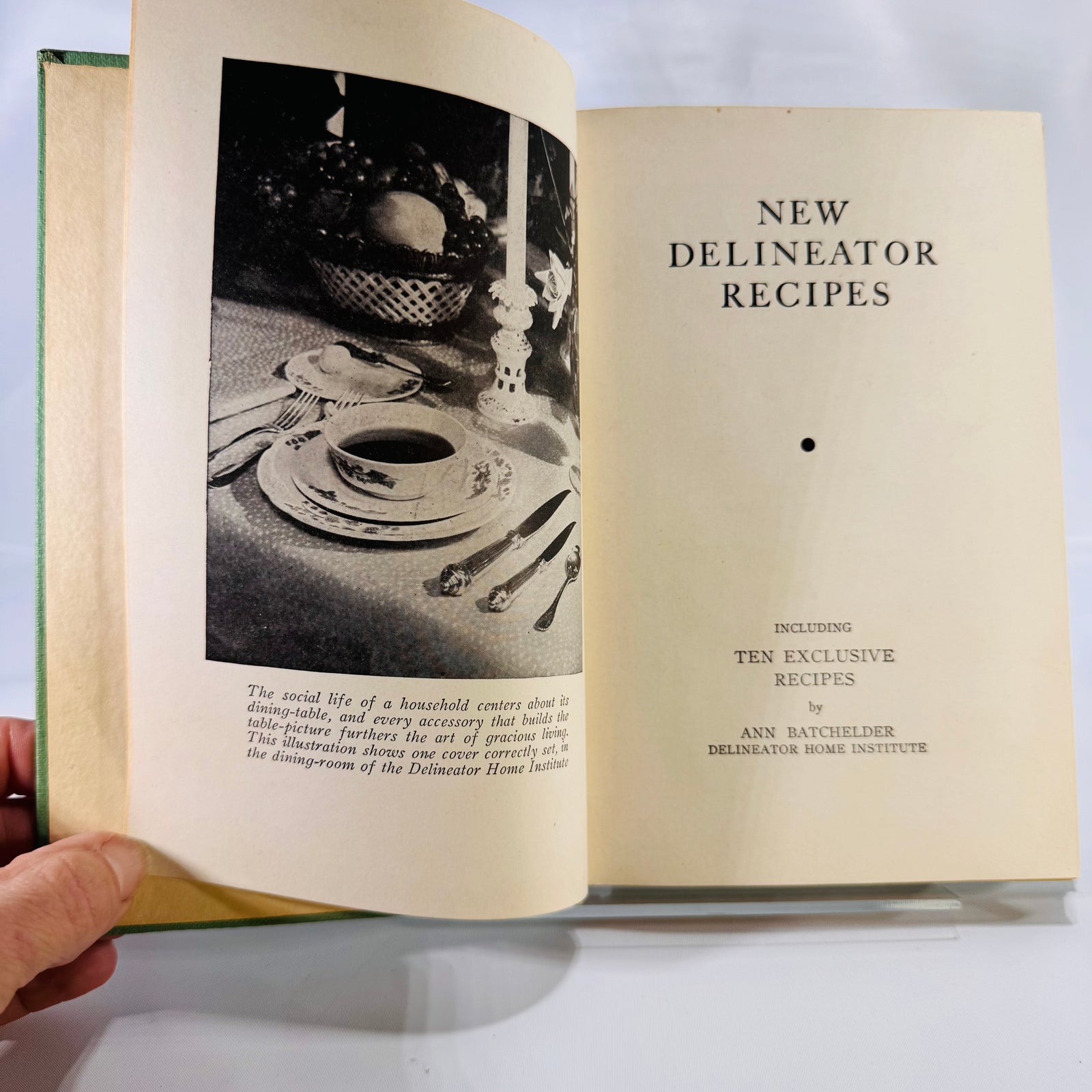 New Delineator Recipes by Ann Batchelder (1939) – Vintage Hardcover Cookbook