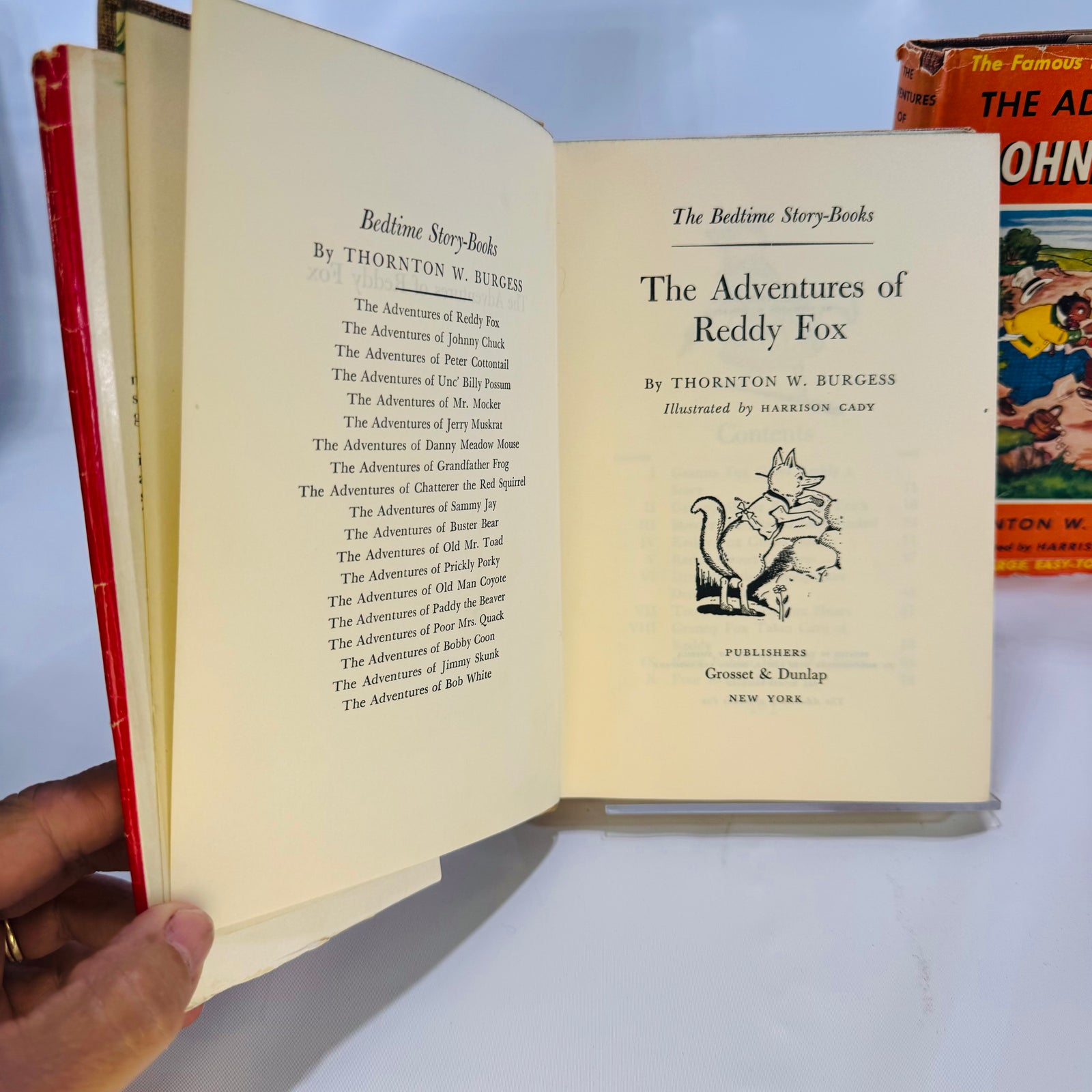 Title page of The Adventures of Reddy Fox by Thornton W. Burgess, Harrison Cady
