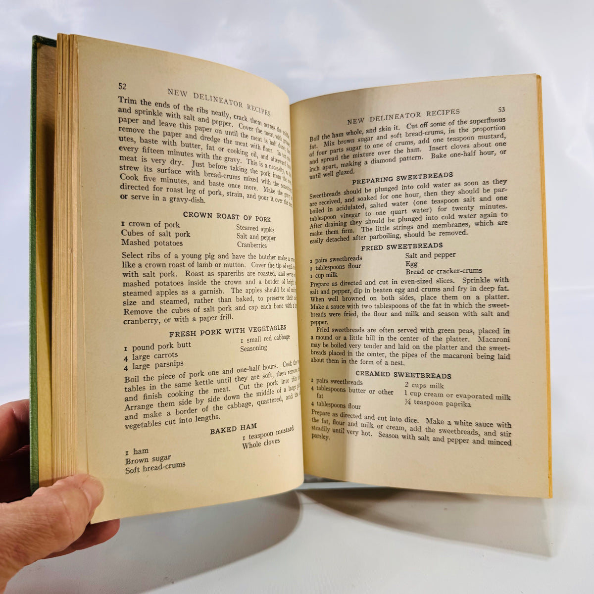 New Delineator Recipes by Ann Batchelder (1939) – Vintage Hardcover Cookbook