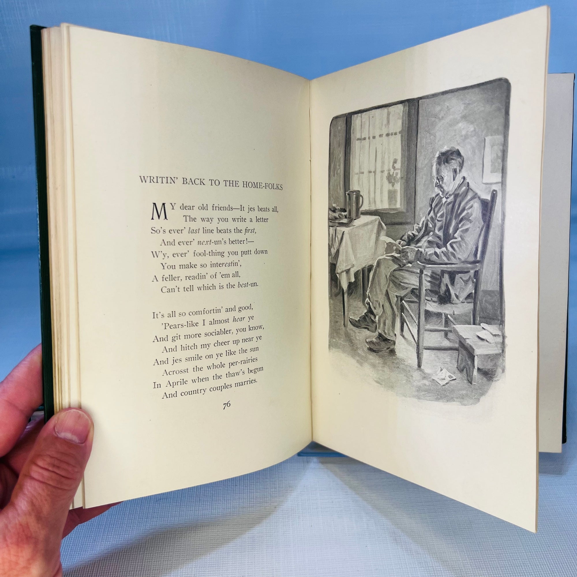 Song of Summer 1910 & Songs of Home 1908 by James Whitcomb Riley with pictures by Will Vawter The Bobbs-Merrill Company