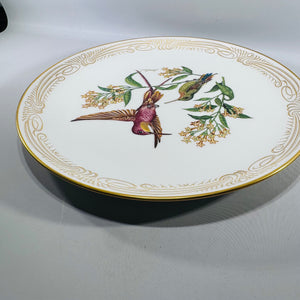 Boehm Hummingbird Plate – Crimson Topaz, Hand-Painted English Bone China, Limited Edition