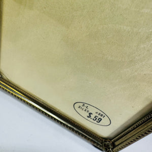 Vintage METAL Photo Frame – NOS, Unused, Original Price Tag, 5x4