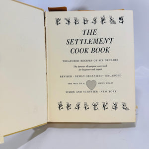 The Settlement Cook Book compiled by Mrs. Simon Kander 1965 The Settlement Cook Book Co.