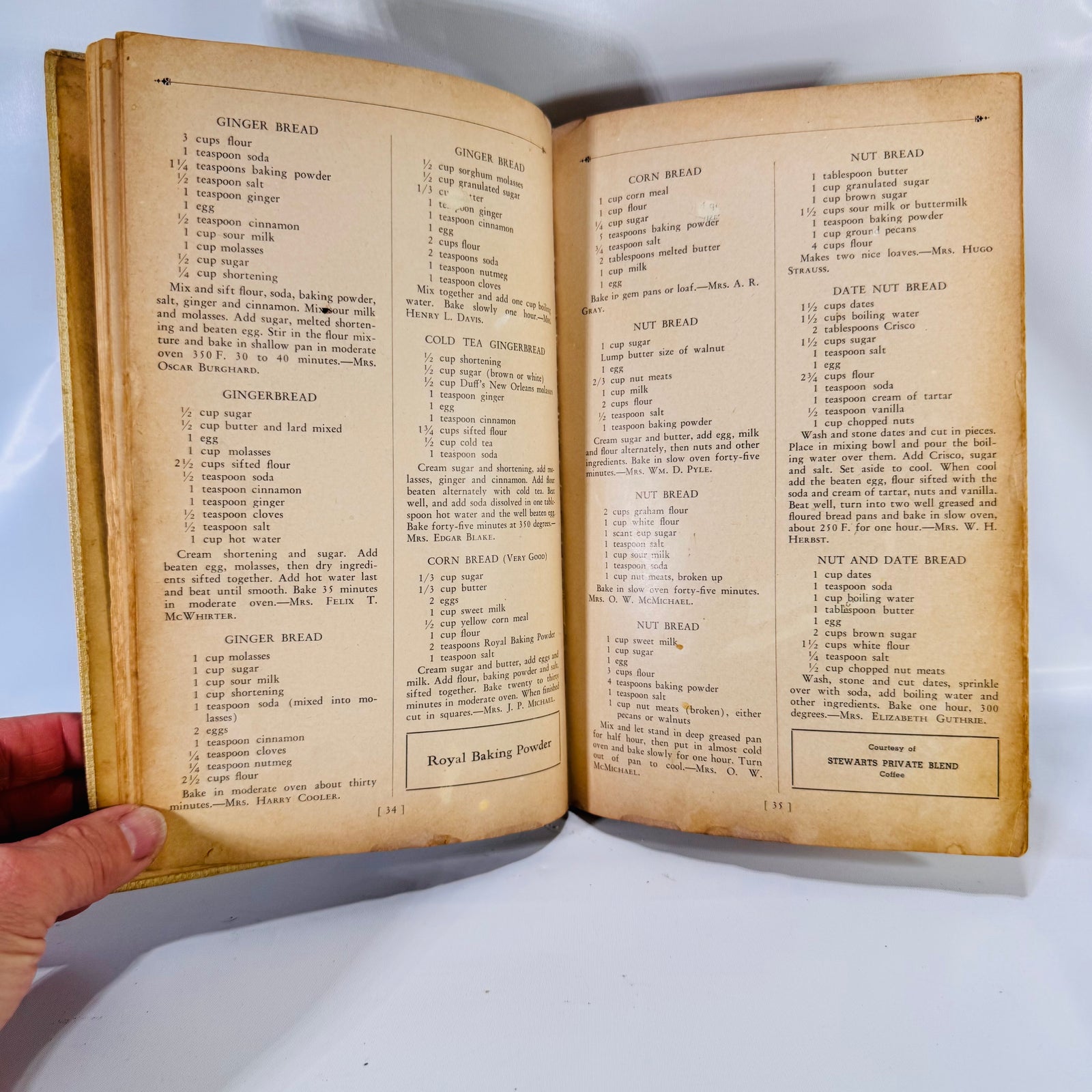 White Cross Guild Select Recipes and Health Charts (1937) – Vintage Cookbook & Guide