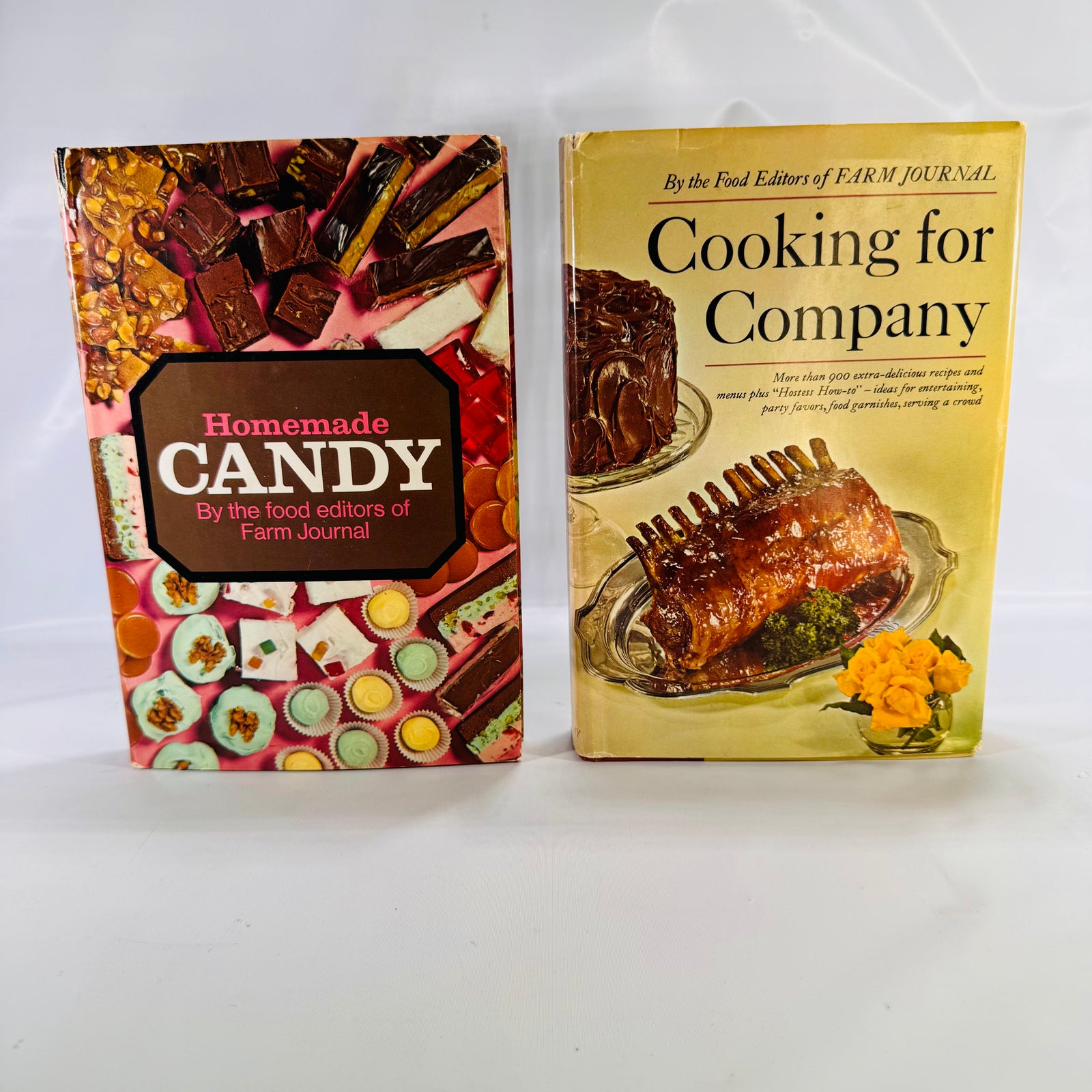 Two Vintage Farm Journal Cookbooks – Cooking for Company (1968) & Homemade Candy (1970)