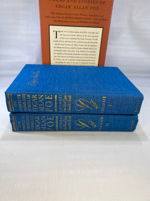 The Complete Poems and Stories of Edgar Allan Poe with Selections from His Critical Writings Two Volume Set Illustrated by E. McKinght Kauffer 1976  Box Set Alfred A. Knopf