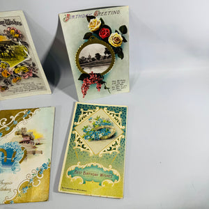Early 1900s Vintage Postcard & Greeting Card Collection — 9 Items with Postal History