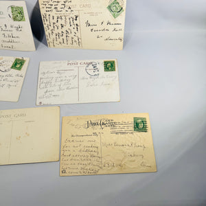 Early 1900s Vintage Postcard & Greeting Card Collection — 9 Items with Postal History