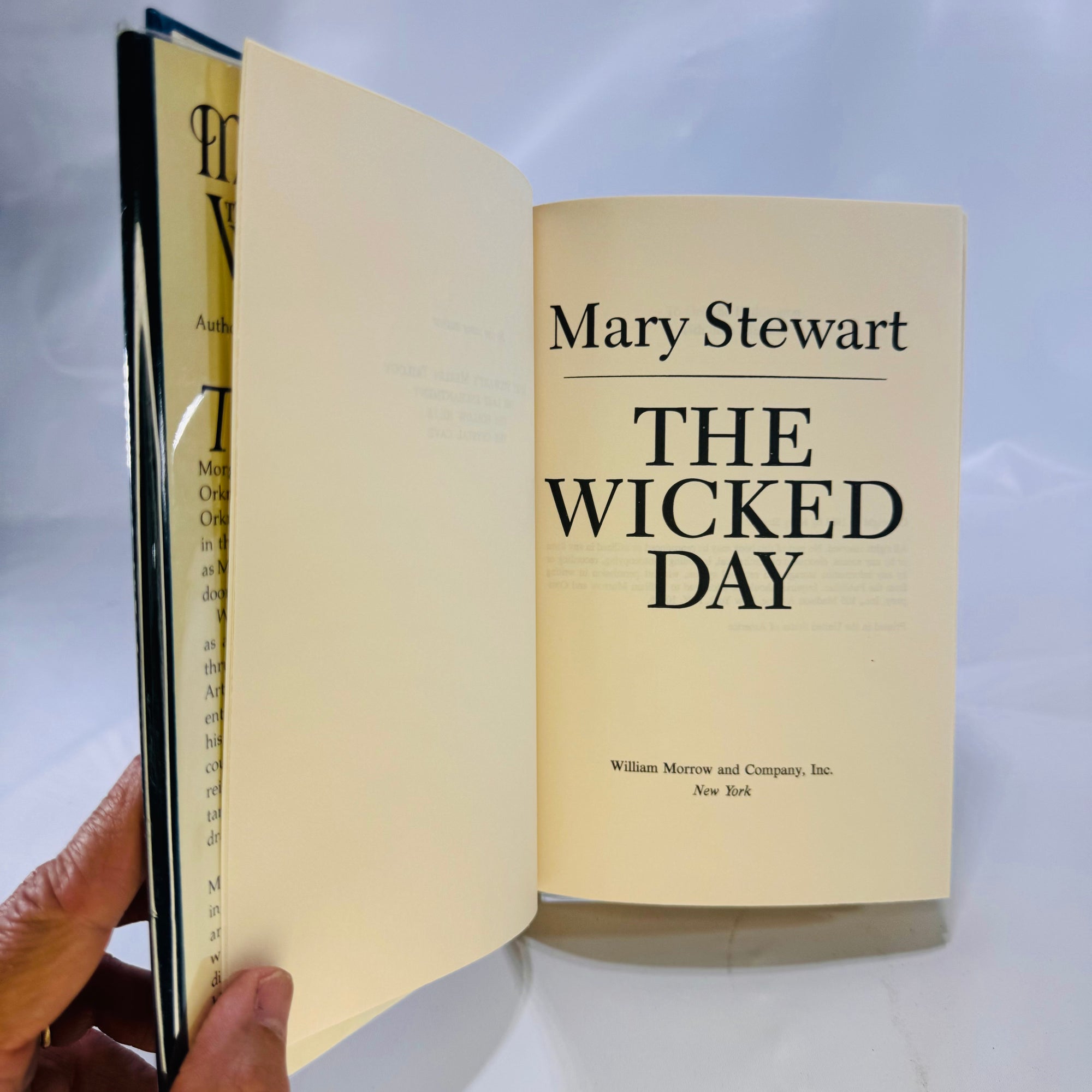 The Wicked Day by Mary Stewart 1983 William Morrow and Company