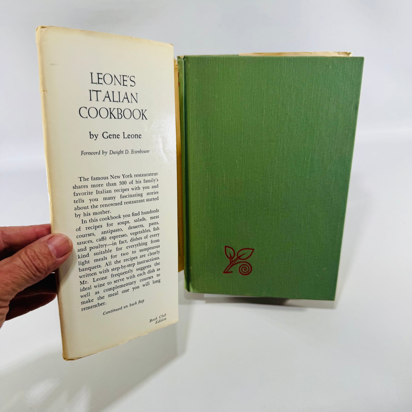 Vintage Italian Cookbook Bundle — Leone's Italian Cookbook 1967 and The Italian Cookbook 1956