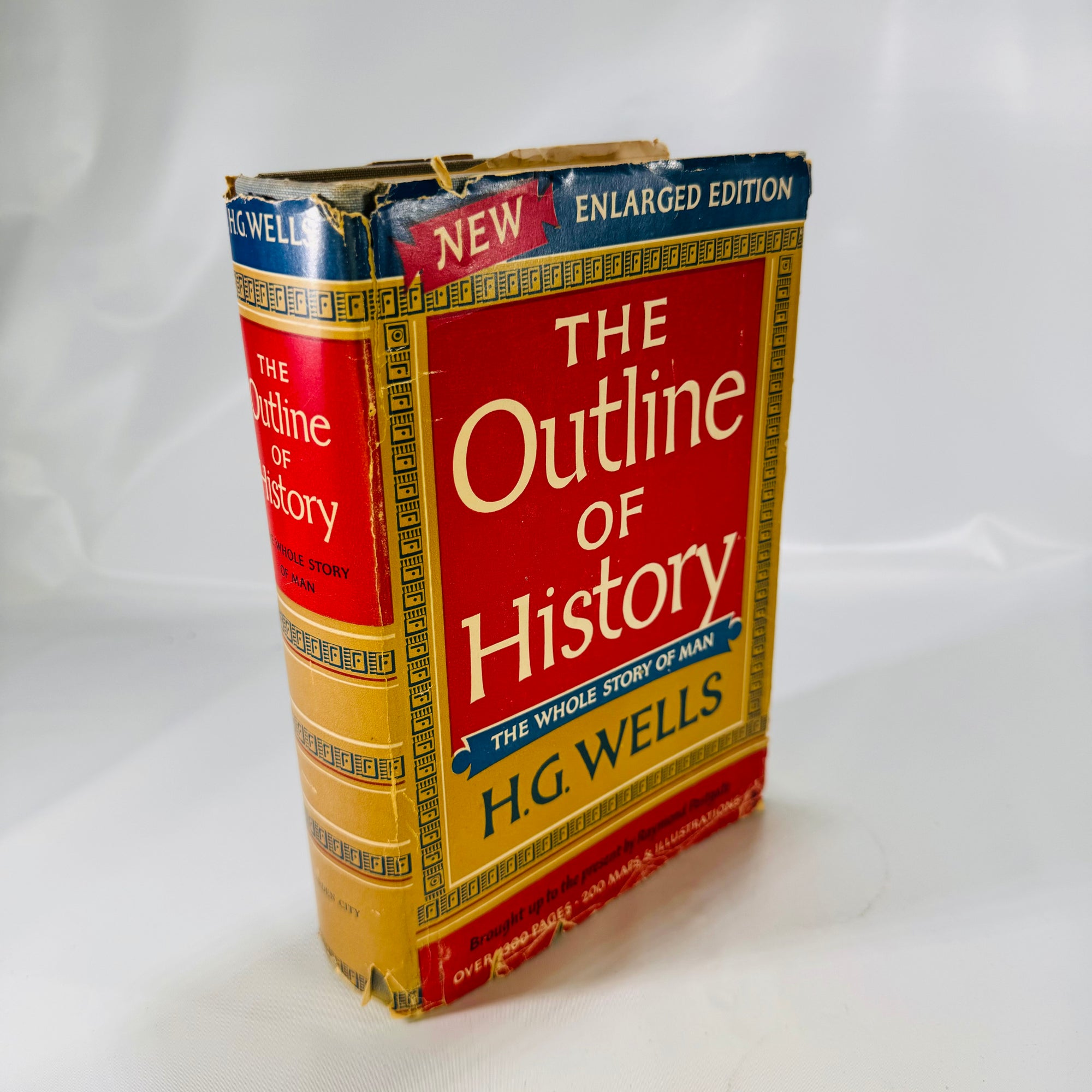 The Outline of History The Whole Story of Man H.G. Wells 1949 Garden City Books