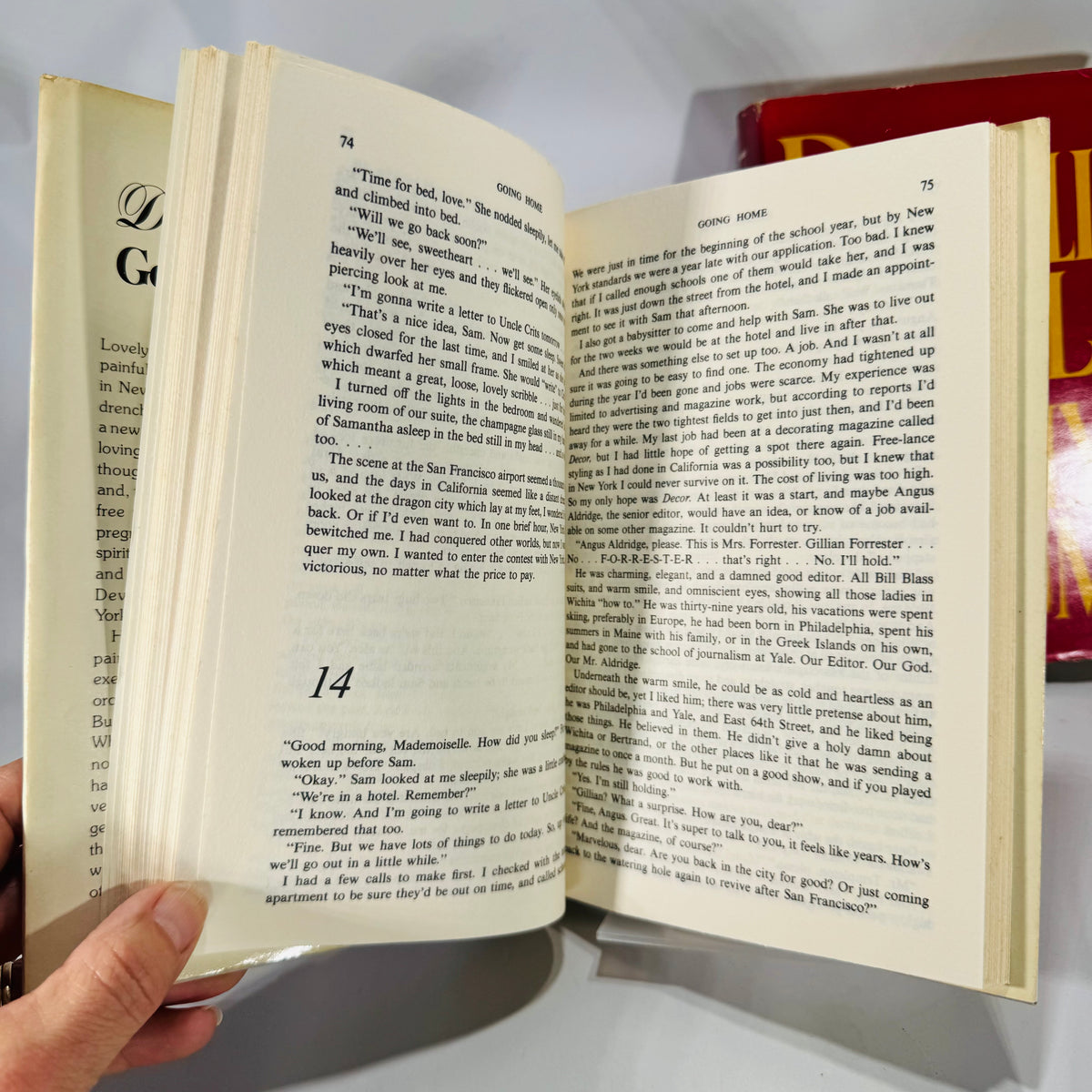 Danielle Steel Hardcover Book Bundle — Going Home (1973) & Family Album (1985) — Romance & Family Saga Fiction | Dust Jackets Included