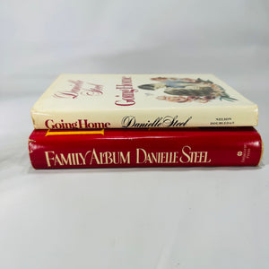 Danielle Steel Hardcover Book Bundle — Going Home (1973) & Family Album (1985) — Romance & Family Saga Fiction | Dust Jackets Included