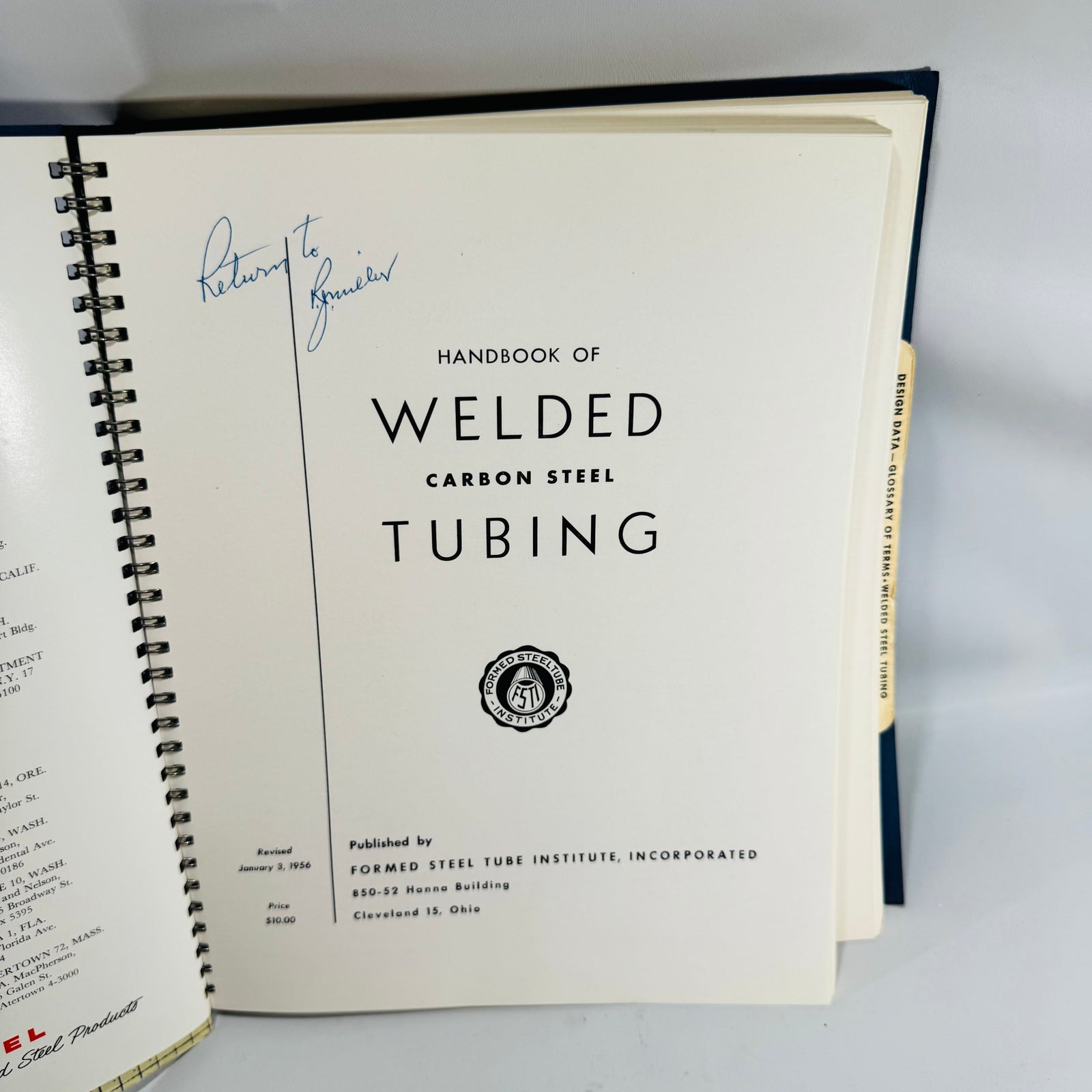 Handbook of Welded Steel Tubing Bundle — Carbon Steel & Stainless Steel Technical Reference Set | Formed Steel Tube Institute | Vintage