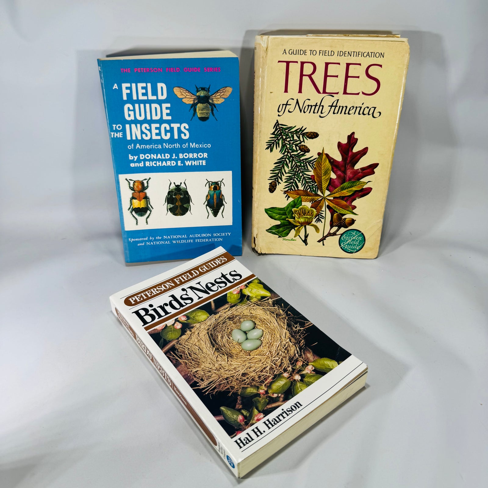 Nature Field Guide Bundle — Birds’ Nests, Insects & Trees of North America — Illustrated Identification Guides (1968–1975) | Natural History