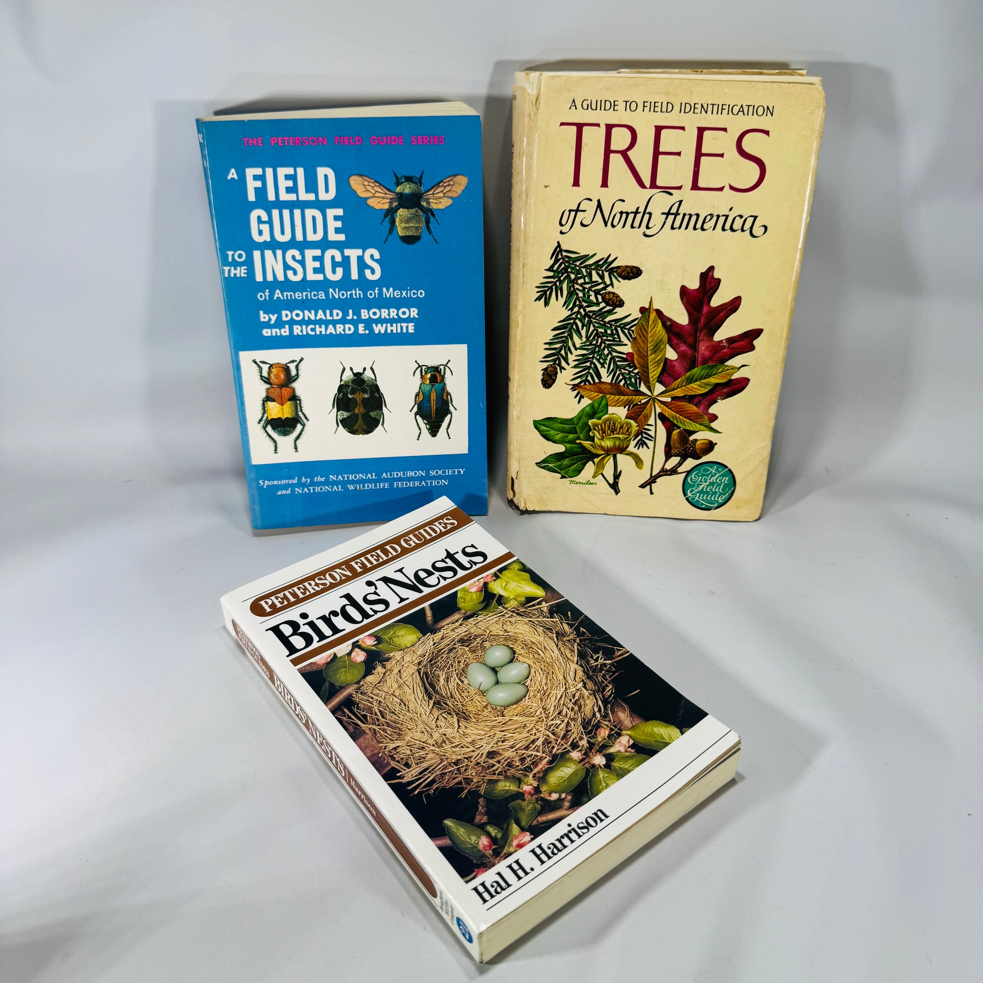 Nature Field Guide Bundle — Birds’ Nests, Insects & Trees of North America — Illustrated Identification Guides (1968–1975) | Natural History