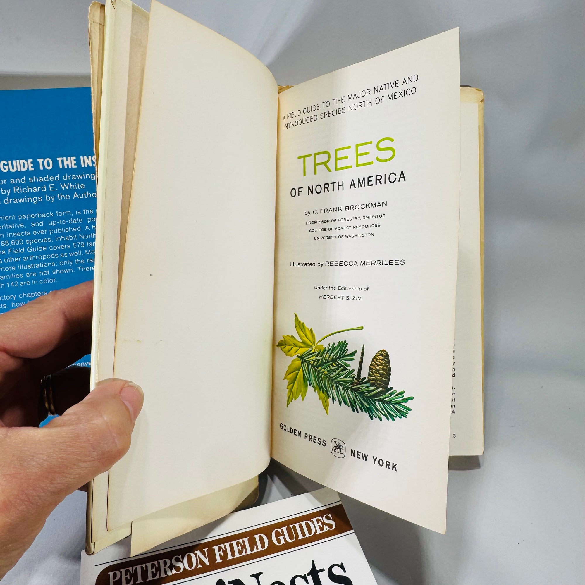 Nature Field Guide Bundle — Birds’ Nests, Insects & Trees of North America — Illustrated Identification Guides (1968–1975) | Natural History