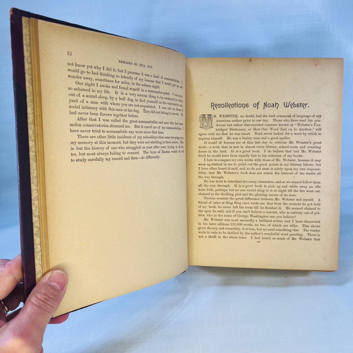 Remarks by Bill Nye (Edgar W. Nye) over 150 Illustrations by J.H. Smith  F.T. Neely