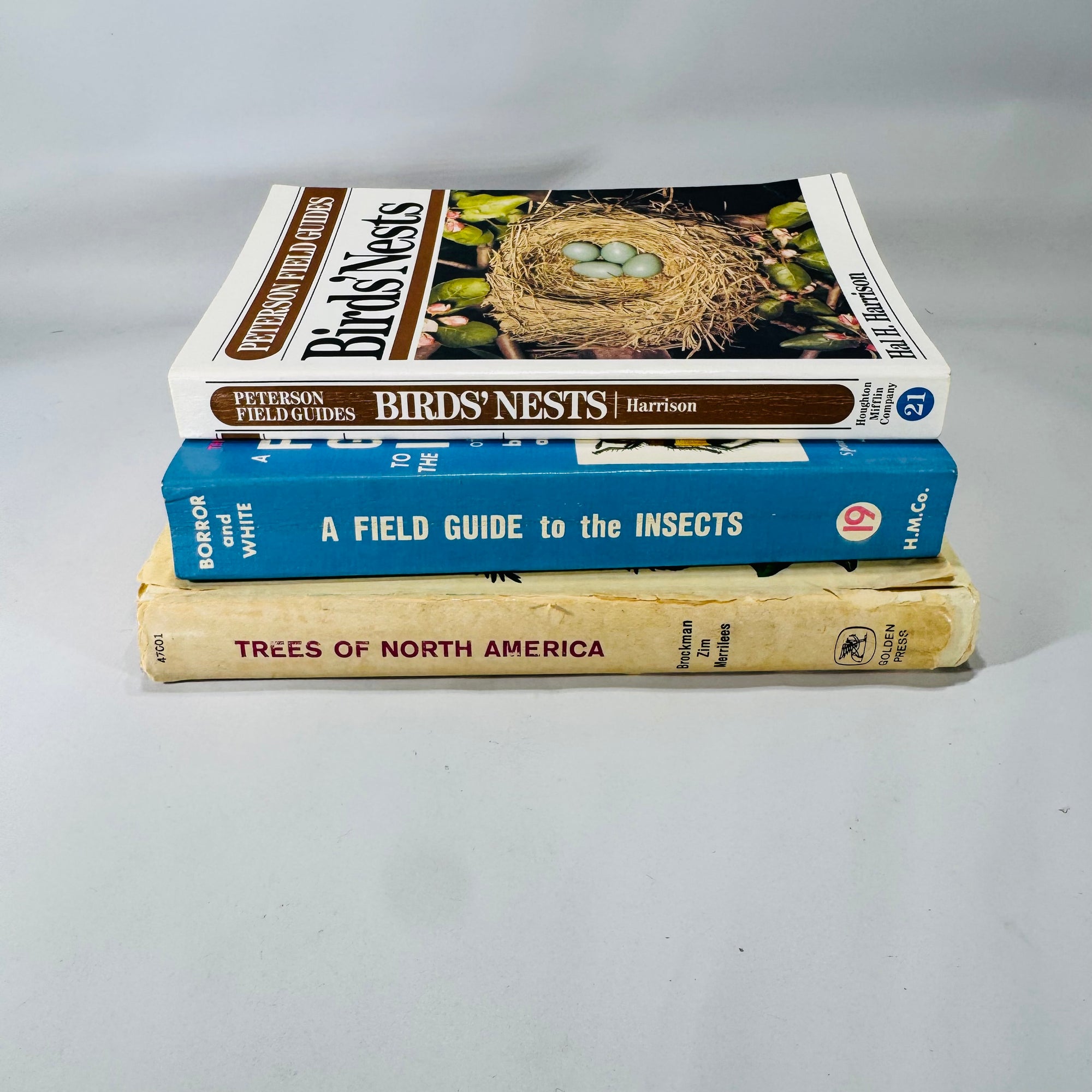 Nature Field Guide Bundle — Birds’ Nests, Insects & Trees of North America — Illustrated Identification Guides (1968–1975) | Natural History