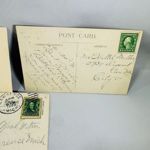 Vintage Postcard Bundle – 7 Cards – Birthday Greetings, Handwritten, Early 1900s Ephemera
