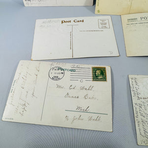 Vintage Postcard Bundle – 7 Cards – Birthday Greetings, Handwritten, Early 1900s Ephemera