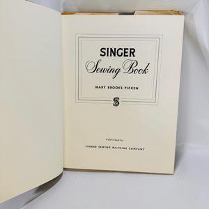 Singer Sewing Book by Mary Brooks Picken 1960 published by Singer Sewing Machine Company