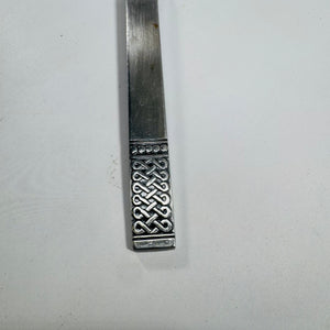 Vintage Danika Cake Server by MSI Japan – 10 Inches, Satin Handle, Celtic Knot Pattern