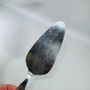 Vintage Danika Cake Server by MSI Japan – 10 Inches, Satin Handle, Celtic Knot Pattern