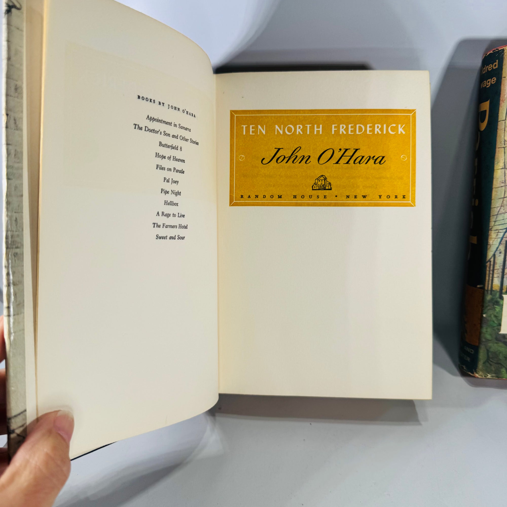 Mid-Century Fiction Duo — Ten North Frederick (1955) + Parrish (1958) — John O’Hara & Mildred Savage | Hardcover Bundle, Mid-Century Fiction
