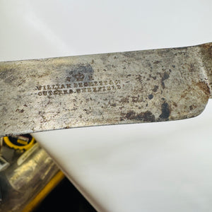 Antique William Beckett & Co Sheffield Carving Knife – Victorian Era, Stag Horn Handle