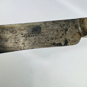 Antique William Beckett & Co Sheffield Carving Knife – Victorian Era, Stag Horn Handle