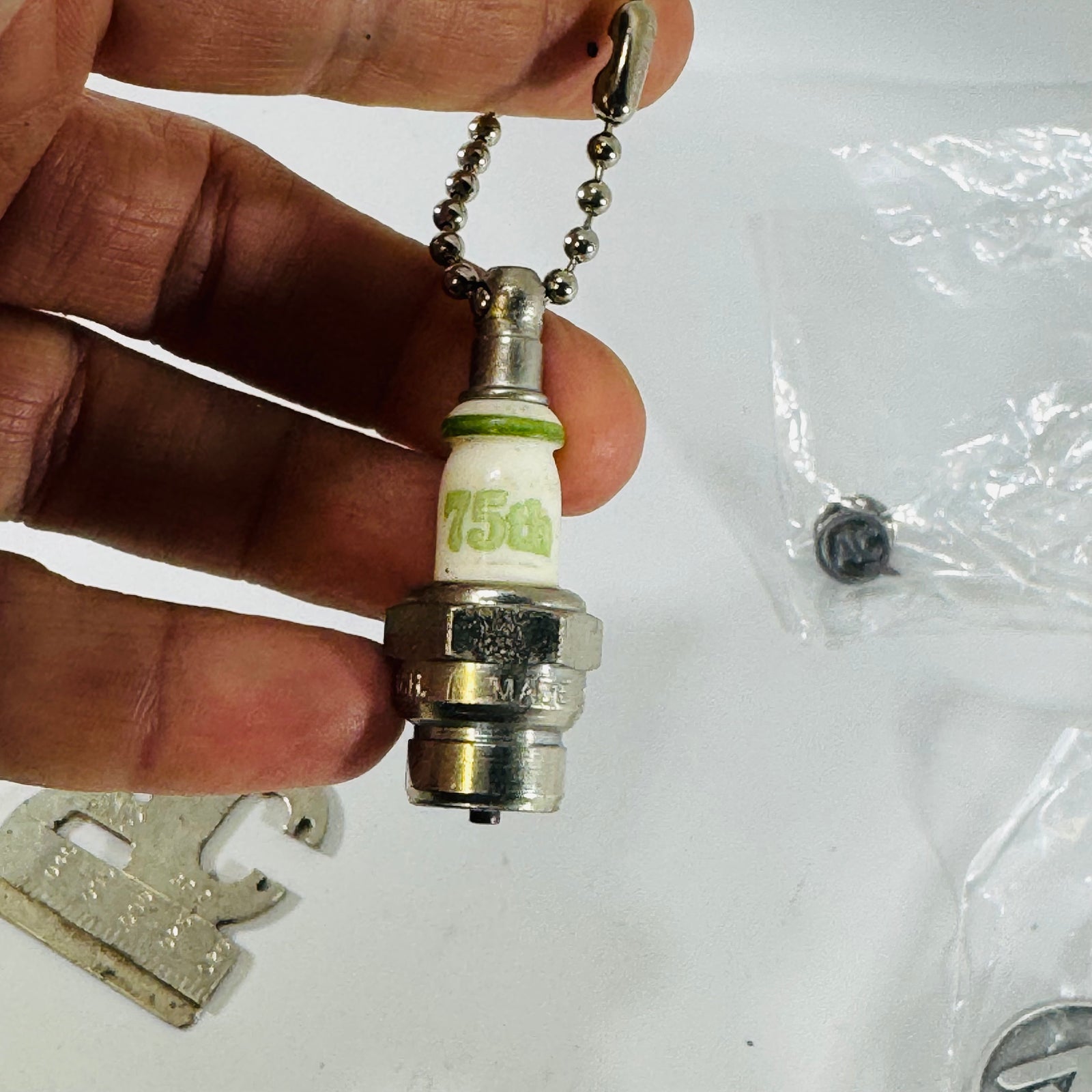 AC Delco Vintage Promotional Collectible Bundle — Keychain, Gauge, Spark Plug