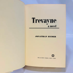 Trevayne by Jonathan Ryder Pseudonym of Robert Ludlum) 1973  Delacorte Press Vintage Book