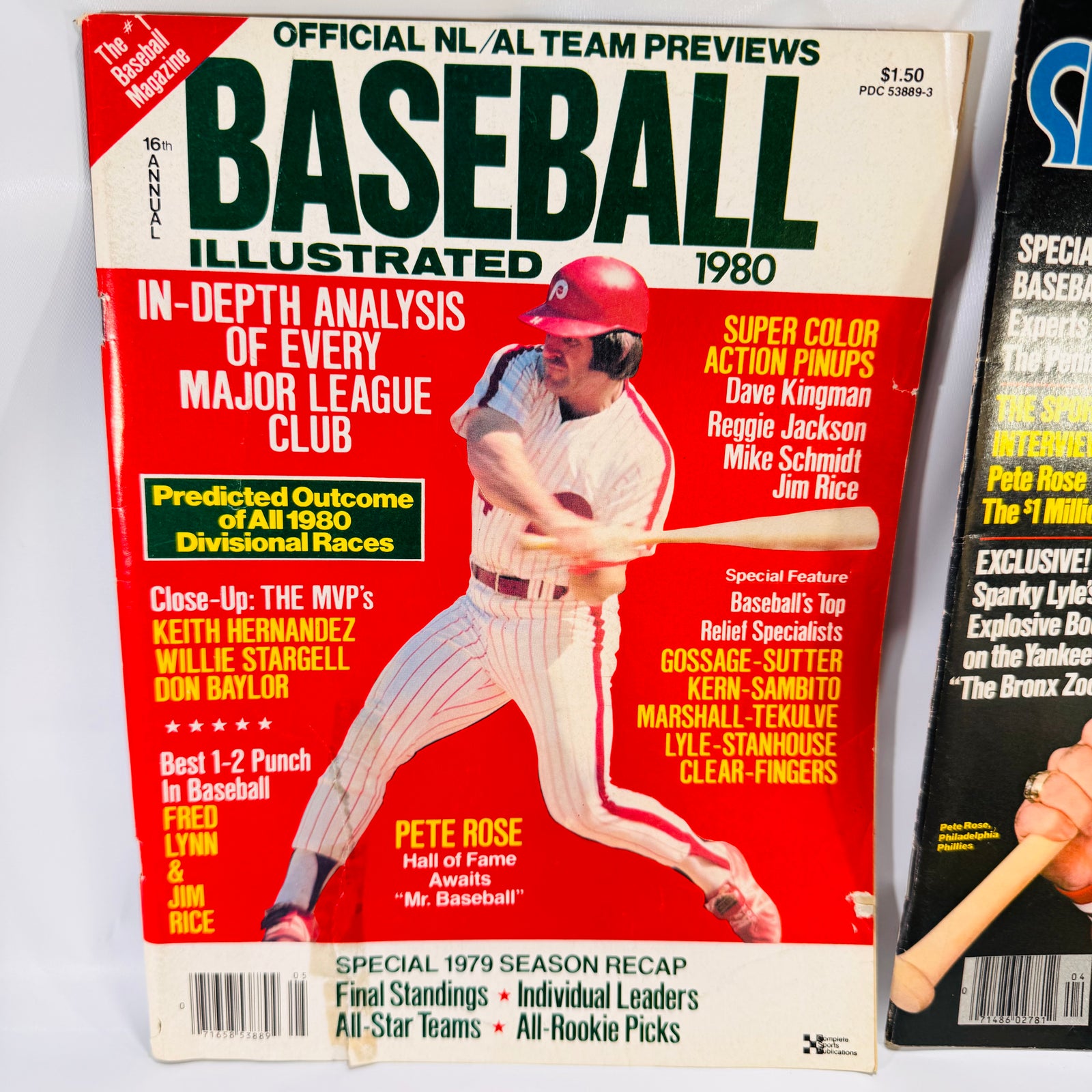 Four Vintage Baseball Magazines (1979–1980) – Packed with Stats, Stars & Retro Advertizing