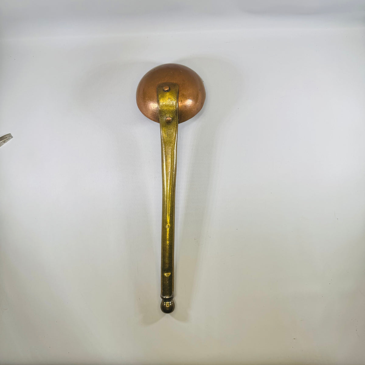 Vintage Brass Ladle Dipper, Hand-Forged Long Handle
