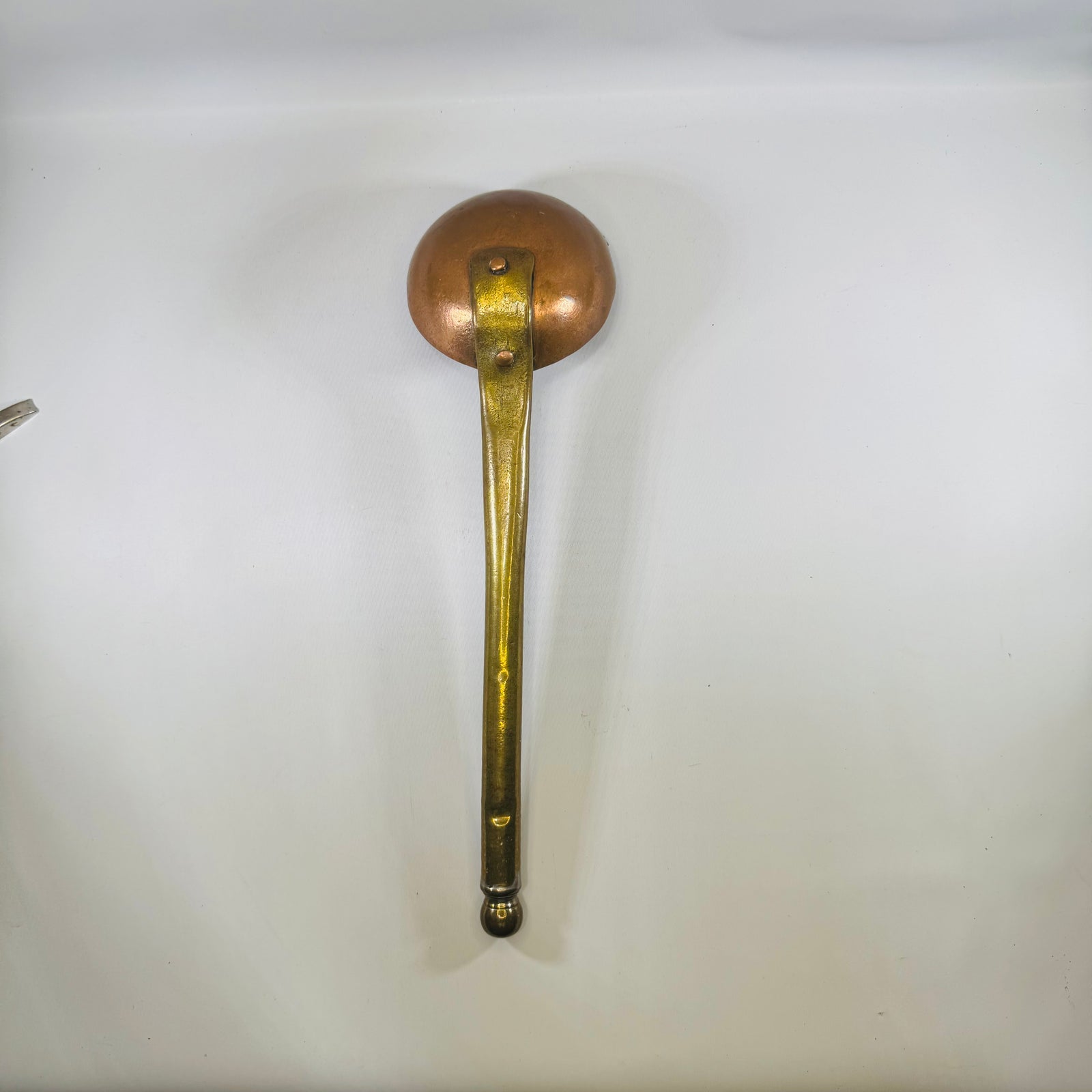 Vintage Brass Ladle Dipper, Hand-Forged Long Handle