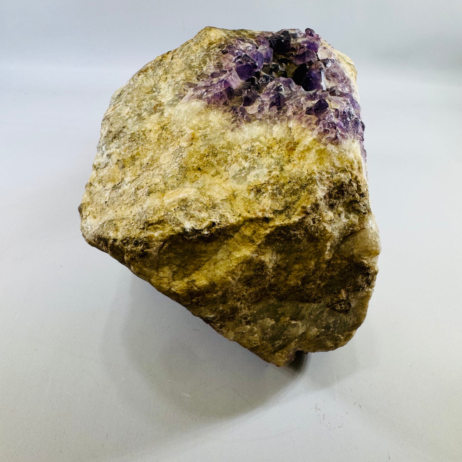 Natural Purple Fluorite Crystal Specimen on Matrix, Collector-Grade Display Piece