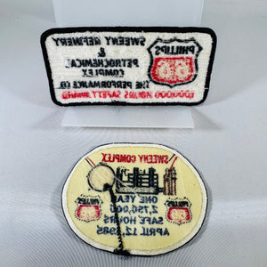 Vintage Phillips 66 Sweeny Complex Safety Award Patch Bundle, 1985 Set