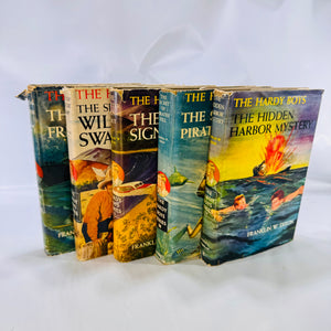 Five The Hardy Boys Mystery Books by Franklin W. Dixon Various (1935–1956) Grosset & Dunlap