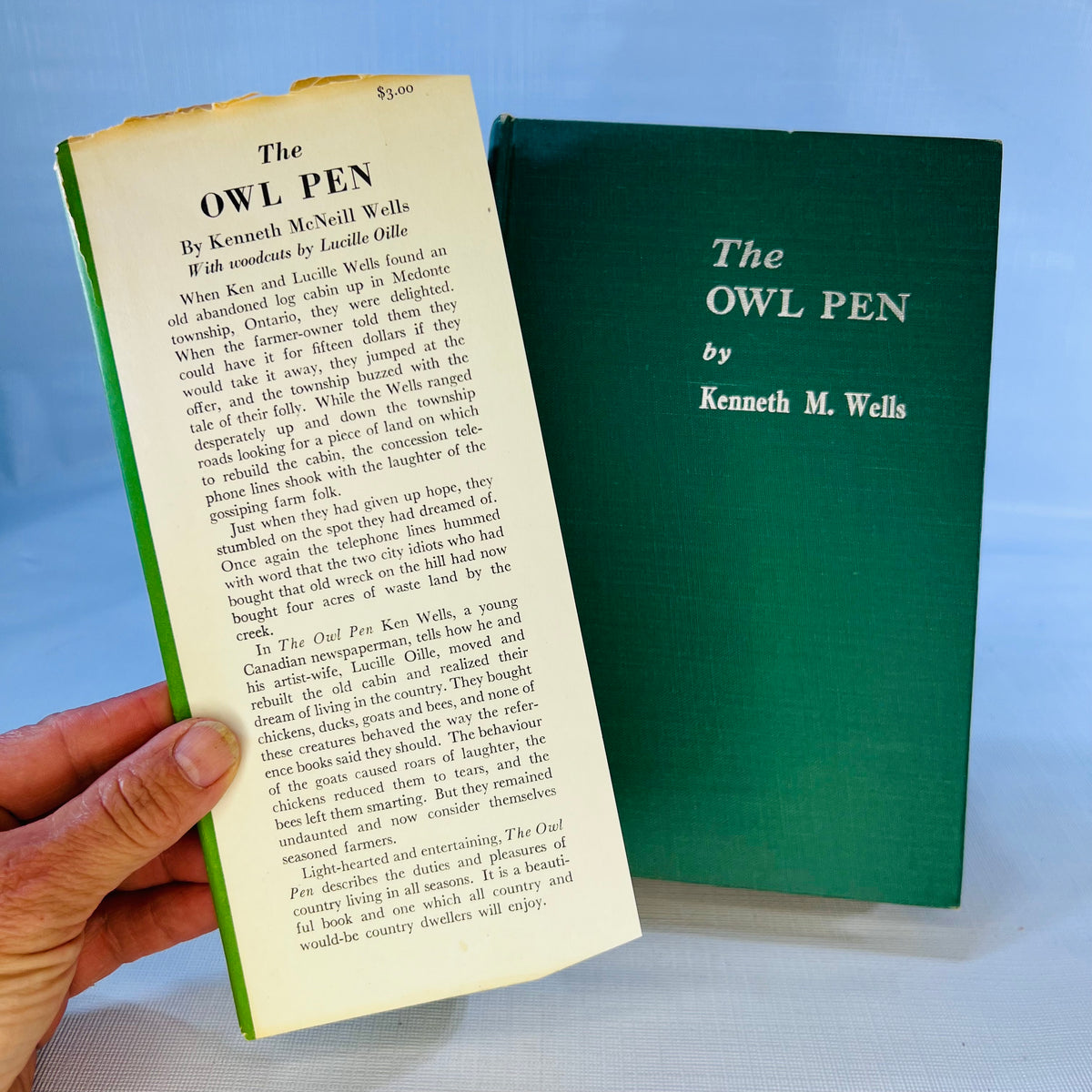 The Owl Pen by Kenneth McNeil Wells woodcuts by Lucille Oille 1947 J.M. Dent & Sons
