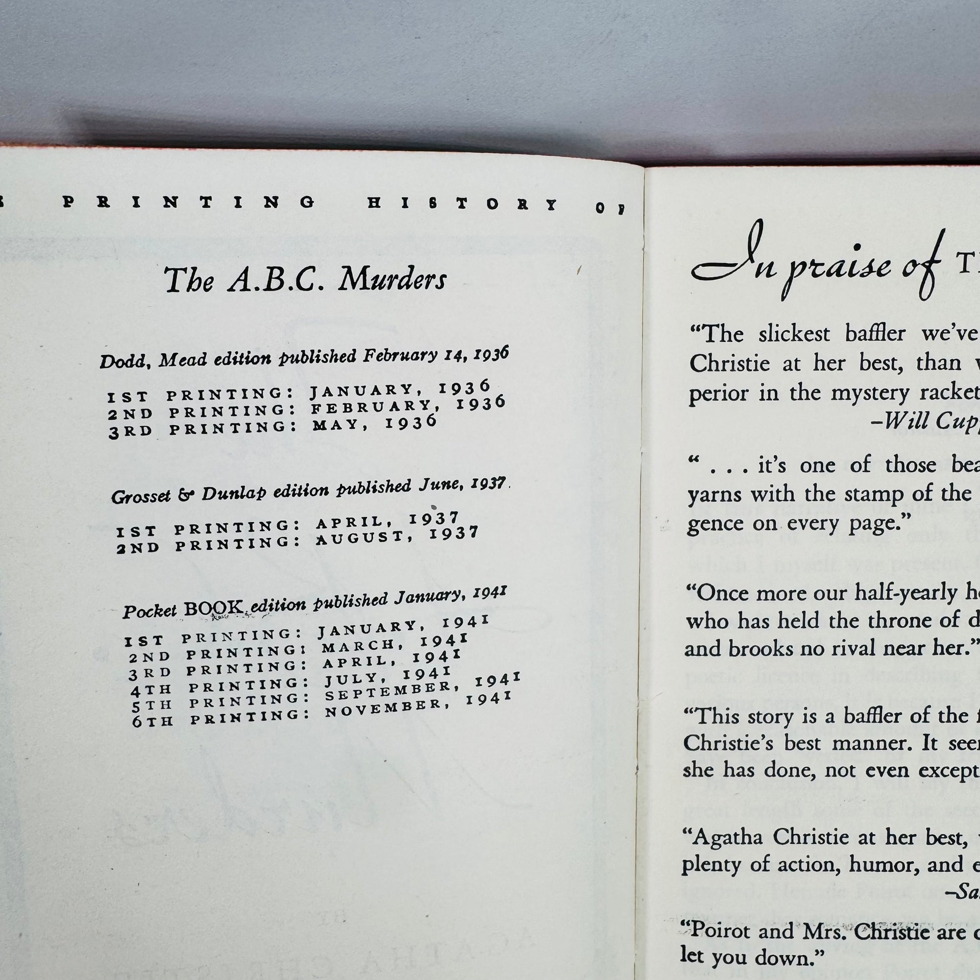 Vintage Agatha Christie Mystery / Detective Fiction Book Bundle — 5 Classic Paperbacks (1950s–1960s) — Hercule Poirot | Mid-Century Pocket & Dell Books
