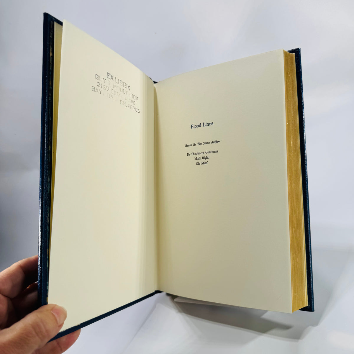Blood Lines (1989 Limited Edition) — Nash Buckingham | Leather-Bound, Gilt Edges, Hunting & Fishing Sporting Essays