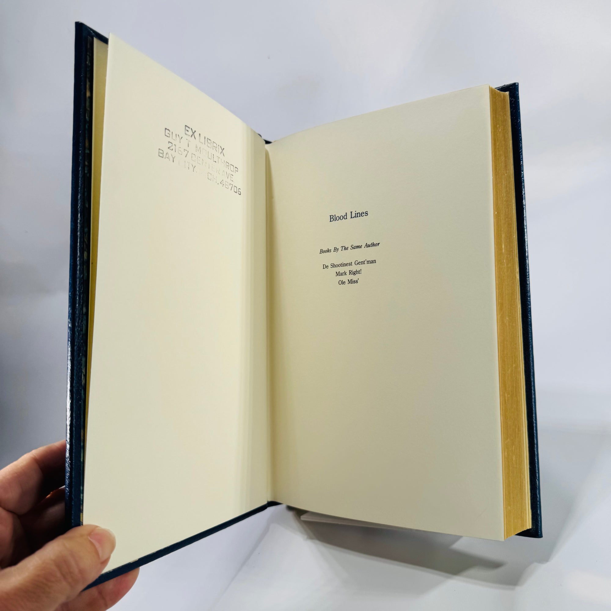 Blood Lines (1989 Limited Edition) — Nash Buckingham | Leather-Bound, Gilt Edges, Hunting & Fishing Sporting Essays