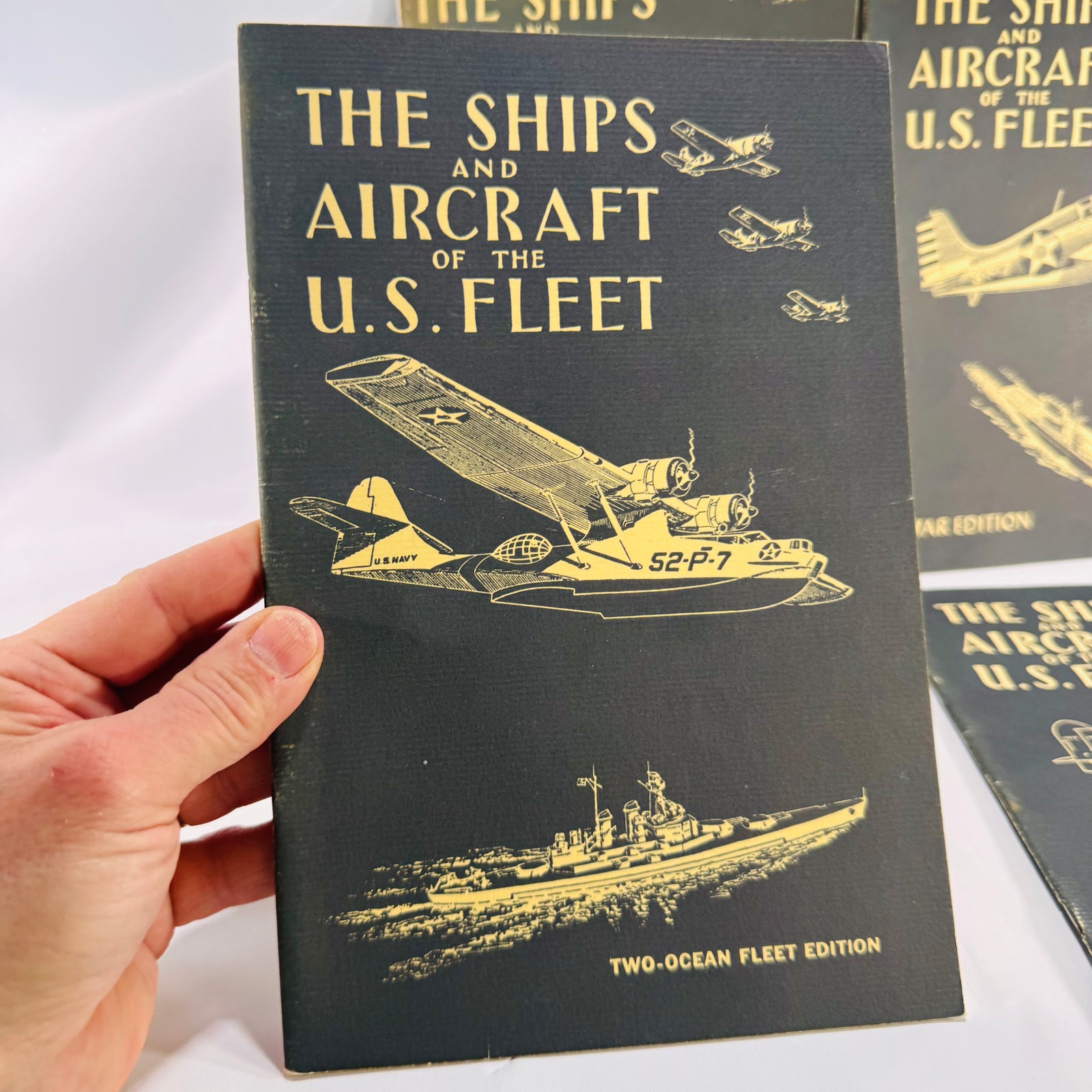 The Ships and Aircraft of the U.S. Fleet – Fahey’s Victory Edition AS FOUND 4-Book Box Set (1985, Naval Institute Press)