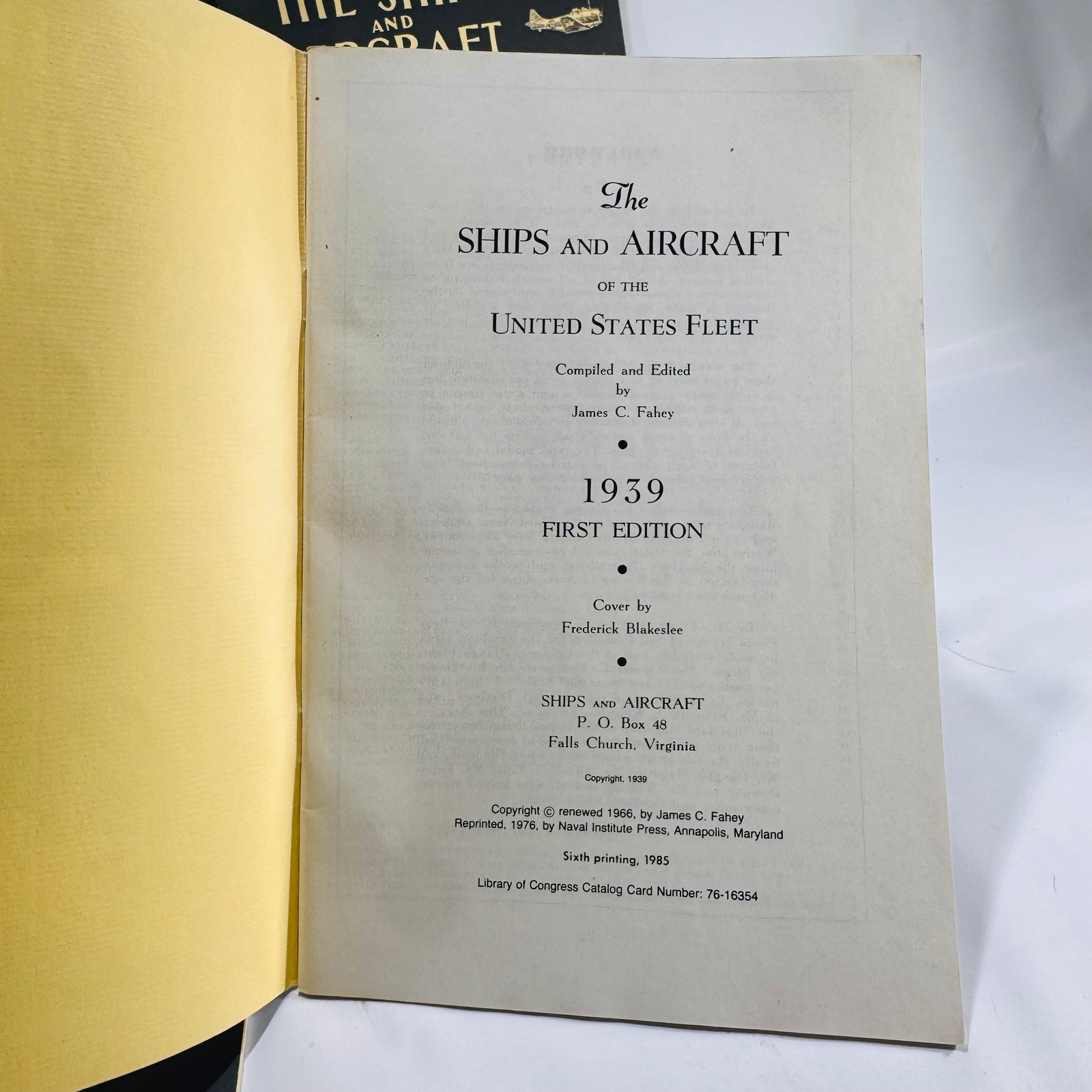 The Ships and Aircraft of the U.S. Fleet – Fahey’s Victory Edition AS FOUND 4-Book Box Set (1985, Naval Institute Press)