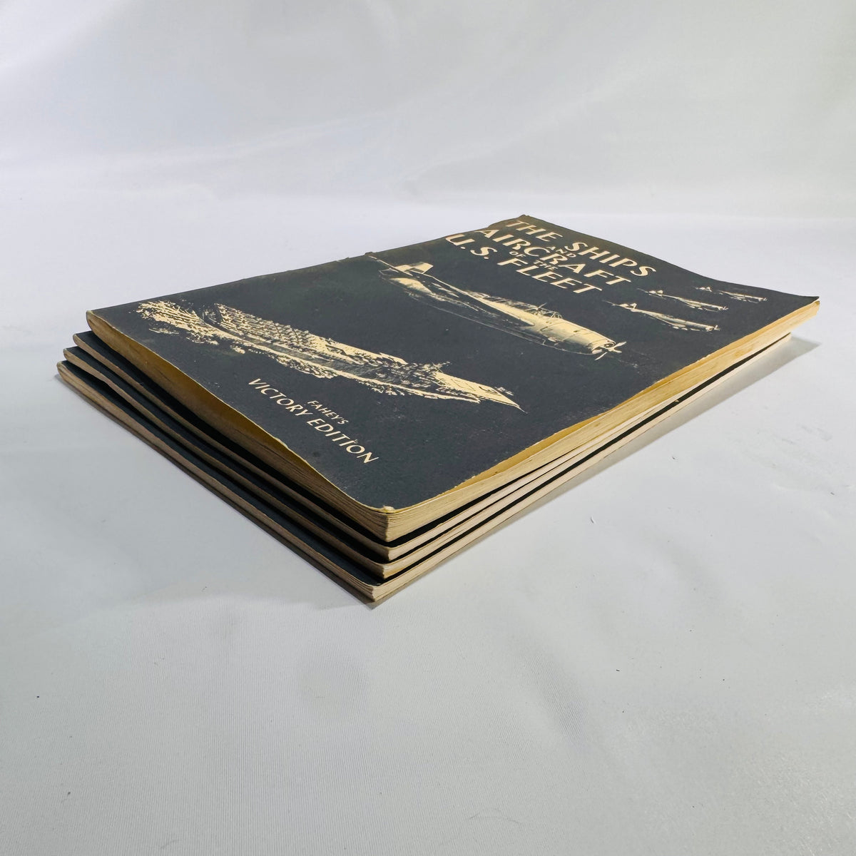The Ships and Aircraft of the U.S. Fleet – Fahey’s Victory Edition AS FOUND 4-Book Box Set (1985, Naval Institute Press)