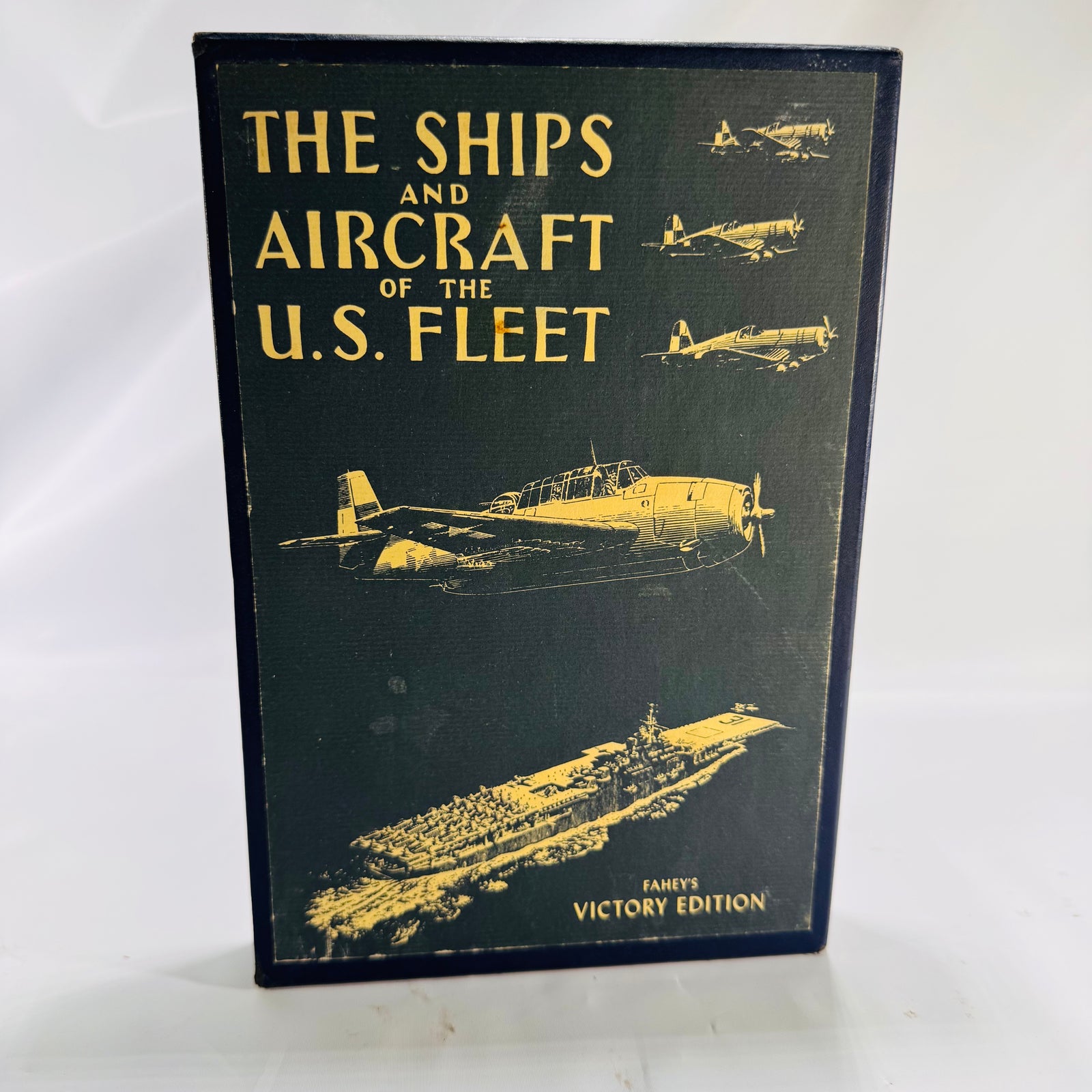 The Ships and Aircraft of the U.S. Fleet – Fahey’s Victory Edition AS FOUND 4-Book Box Set (1985, Naval Institute Press)